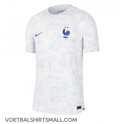 Frankrijk Ousmane Dembele #11 Voetbalkleding Uitshirt WK 2022 Korte Mouwen